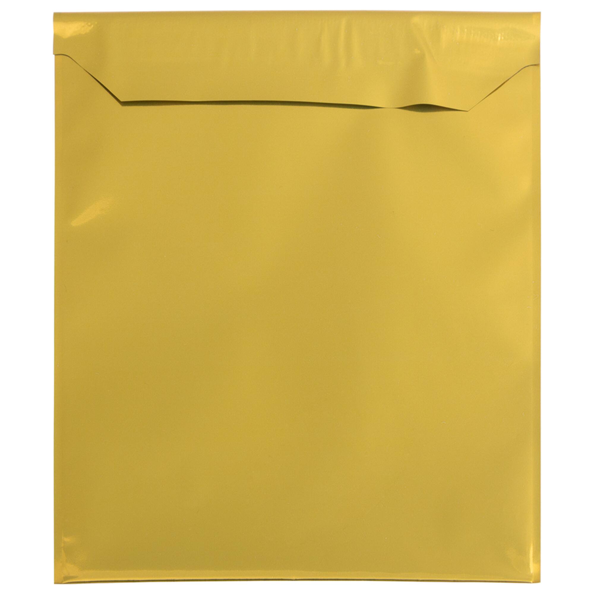 JAM Paper 6.25" x 7.875" Open End Foil Envelopes with Self Adhesive Closure
